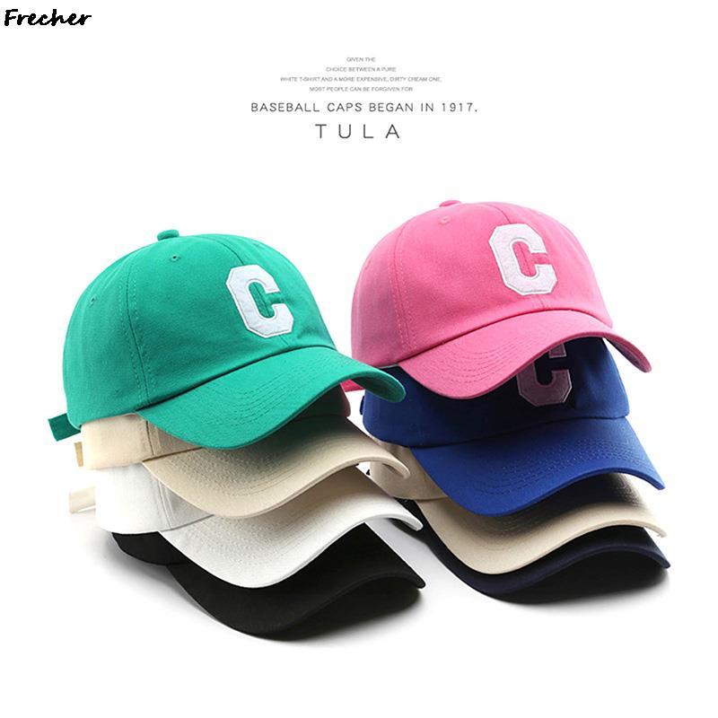 C Thư bóng chày mũ phụ nữ Mũ phố Hip Hop Hat unisex Cotton TENAGER ThROMODERY Bóng rổ Mũ bóng đá 2022 Color: WT2 Size: 56-60CM