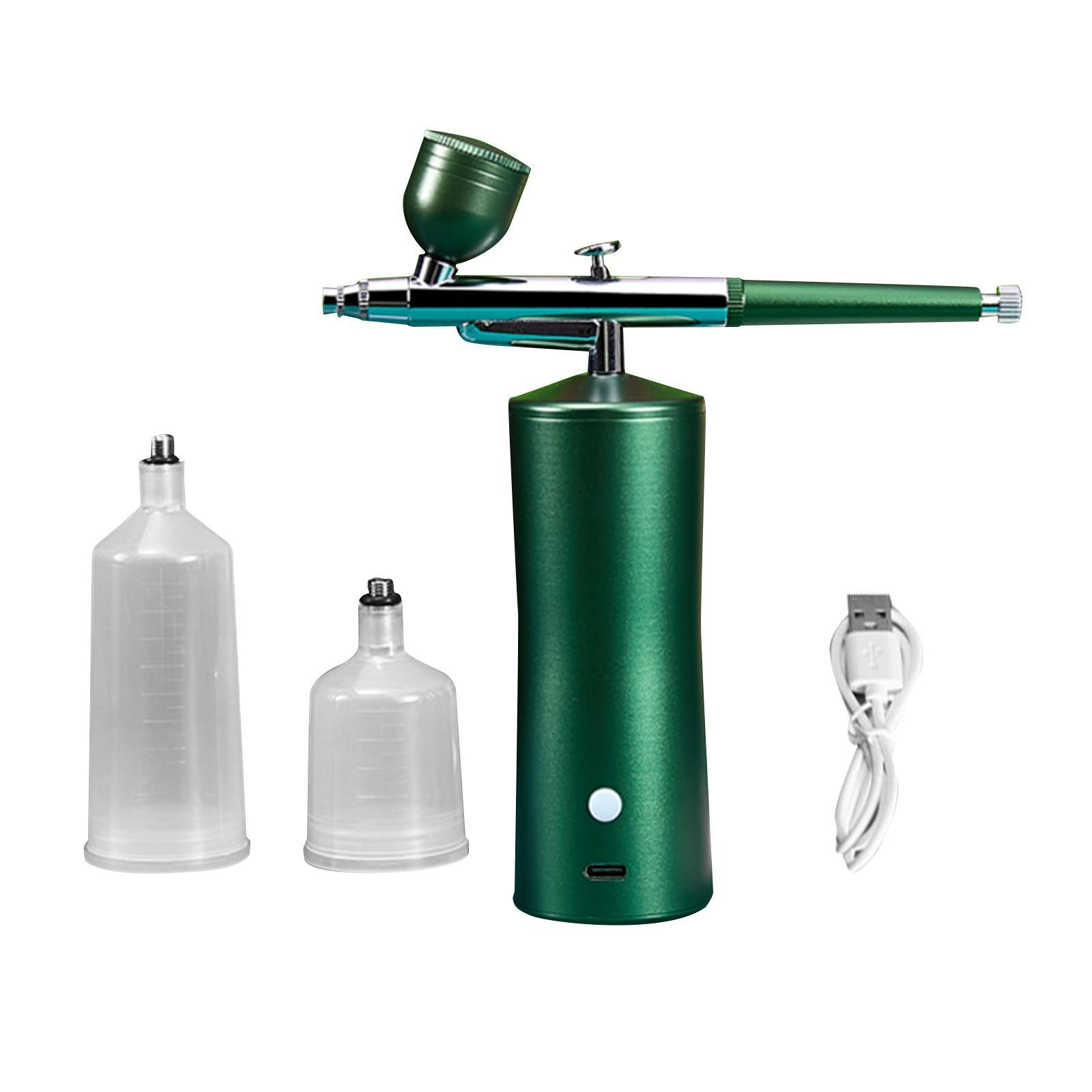 Air Brush Kit Portable Accessories Rechargeable Handheld Spray Pump for Home