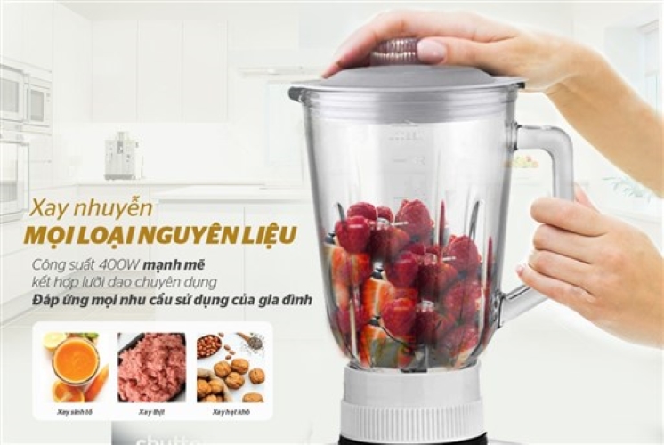 Máy xay sinh tố 3 cối Sunhouse SHD5582 - Hàng chính hãng
