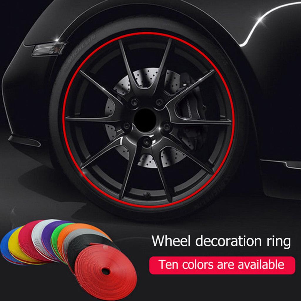 Reflective Rim Stripe Tape Wheel Decal Strip Sticker Automotive Car NEW