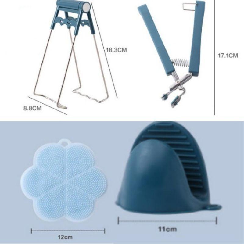 Bộ dụng cụ kẹp gắp thức ăn đồ nóng