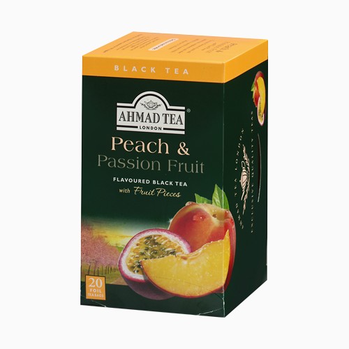 TRÀ AHMAD ANH QUỐC - ĐÀO & CHANH DÂY (40g) - Peach & Passion Fruit - Vừa thơm ngon, vừa giúp bạn dễ ngủ