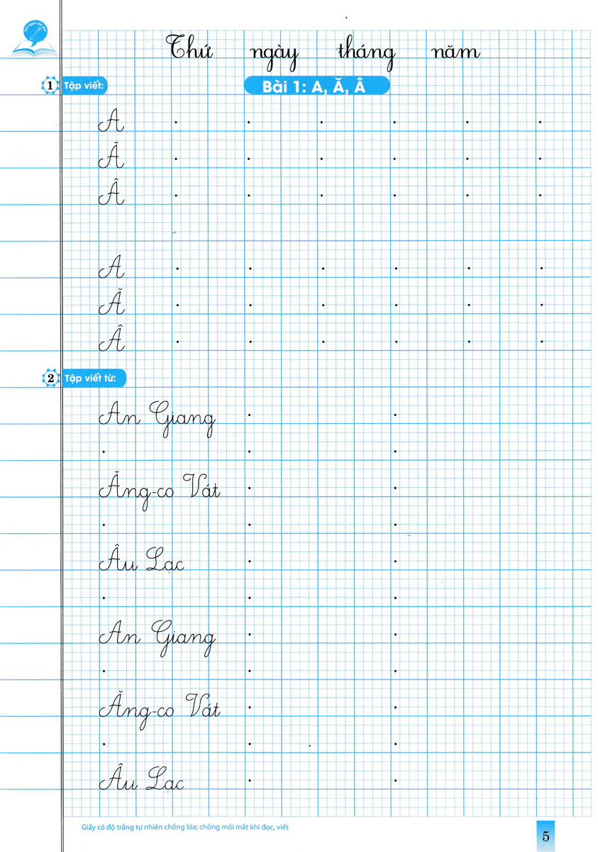 Vở Tập Viết Lớp 3 Toàn Tập  - HA
