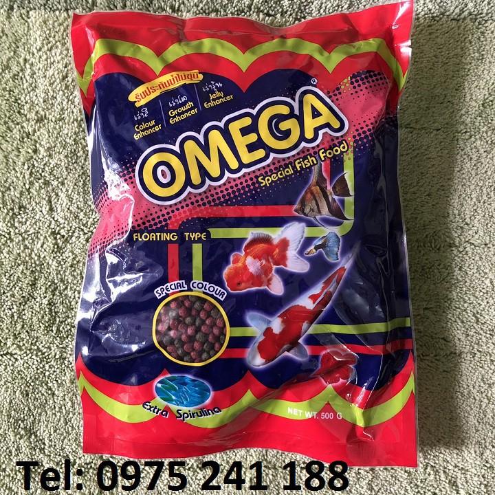 Thức ăn cho cá Omega nhập khẩu Thái Lan chính hãng đủ 4 loại cỡ hạt