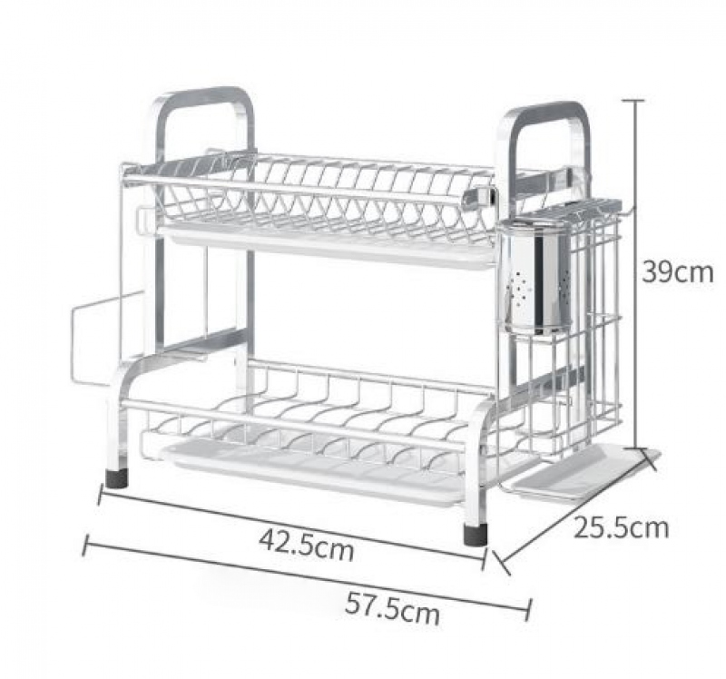 KỆ ÚP CHÉN INOX CAO CẤP 008 TRẮNG