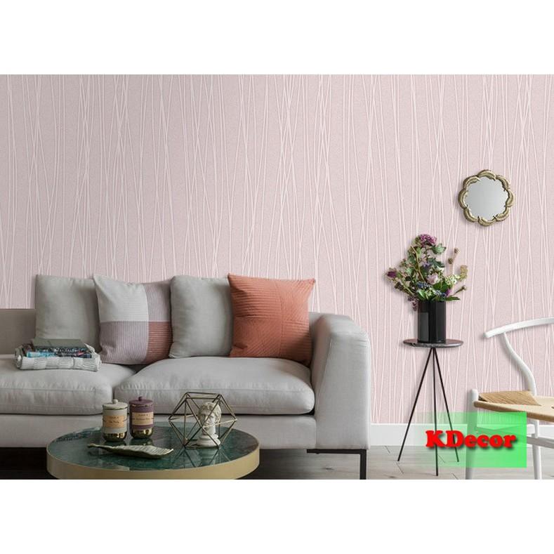 10m Giấy dán tường có vân, có sẵn keo khổ rộng 45cm