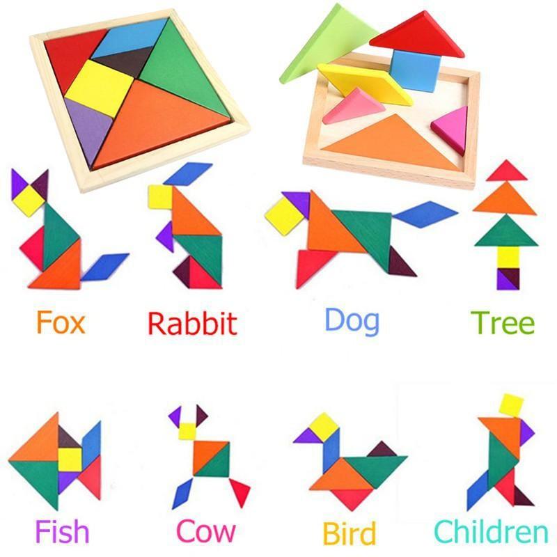 Trò chơi trí uẩn Tangram đơn