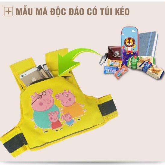 Đai An Toàn Ngồi Xe Máy Dành Cho Bé Có Túi Khóa Kéo Mini