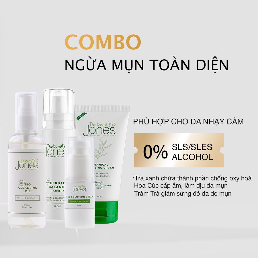 Bộ giảm mụn 28 ngày chuyên sâu da mụn nhạy cảm The Beauty of Jones