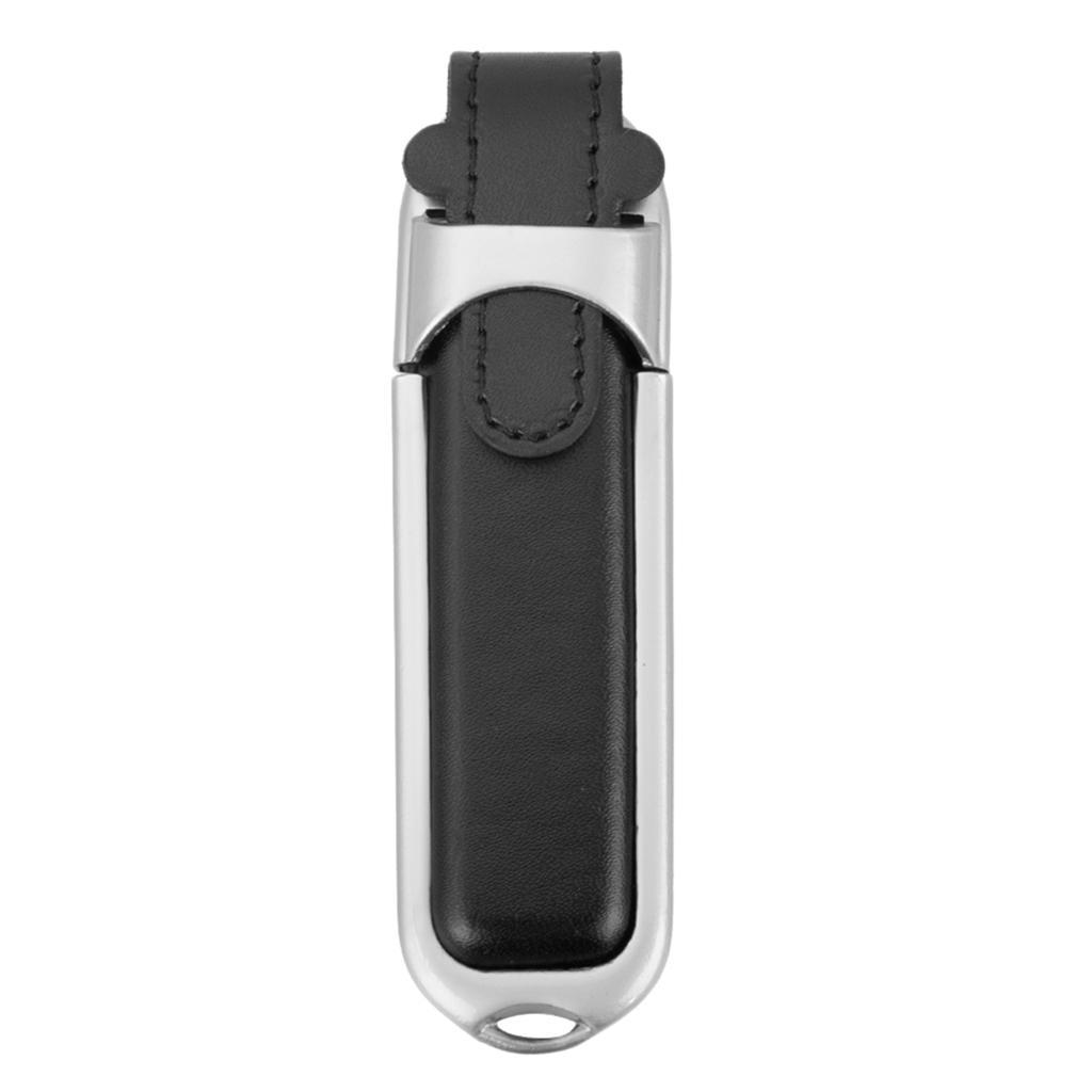 PZ-2 Leather High Speed USB 2.0 Flash Drive Memory  Disk Black