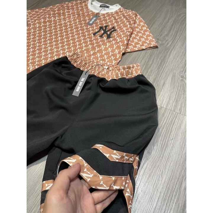 Sét bộ đồ quần đùi NAM nữ UNISEX in chữ, đồ mặc nhà, đồ nữ, đồ ngủ