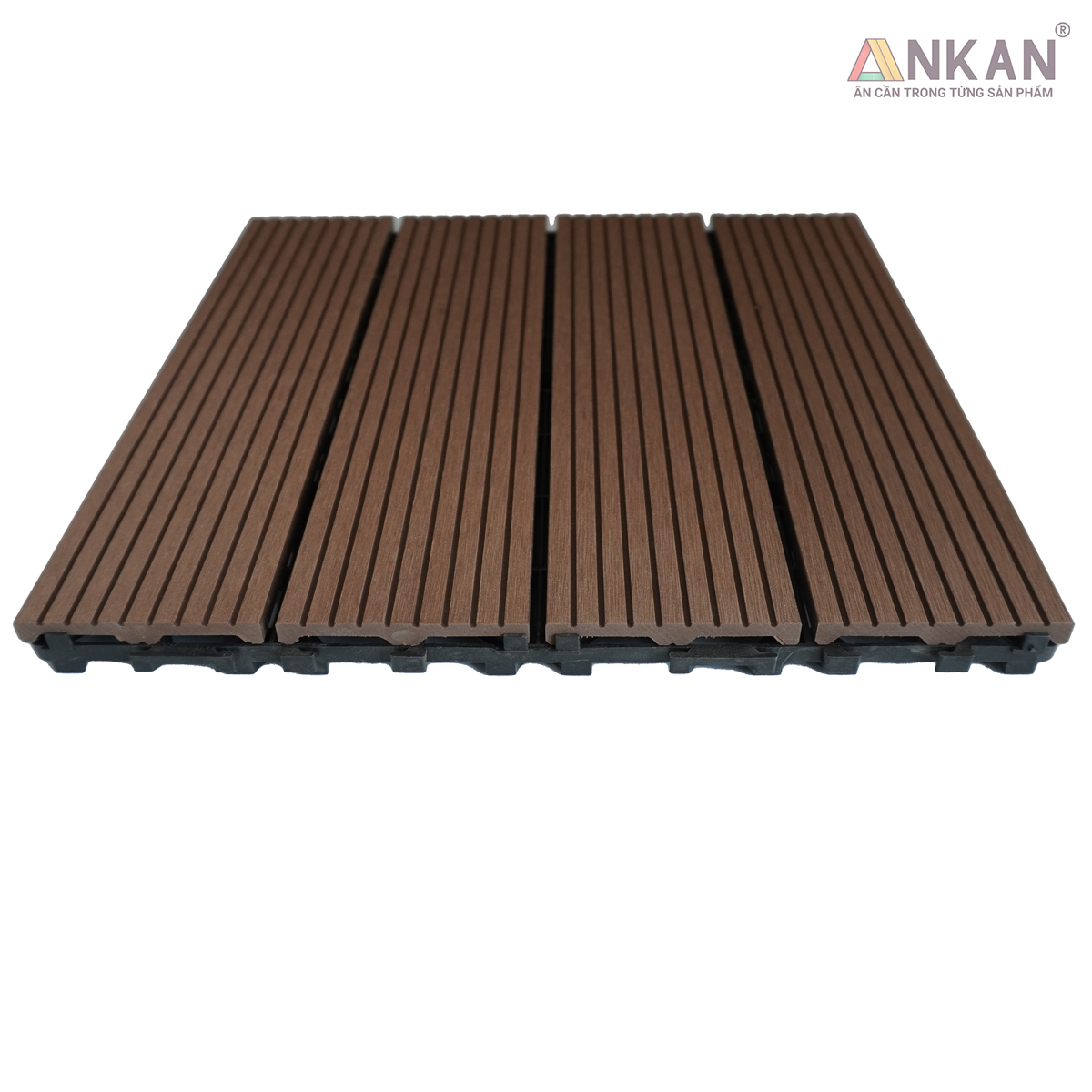 Sàn Vỉ Gỗ Nhựa Composite Cao Cấp, Lót Sàn Ban Công Nhà Tắm, Vỉ Dày Chắc Chắn Có Vít Ốc Dưới Nan, Màu Nâu Mới, Dễ Dàng Lắp Đặt