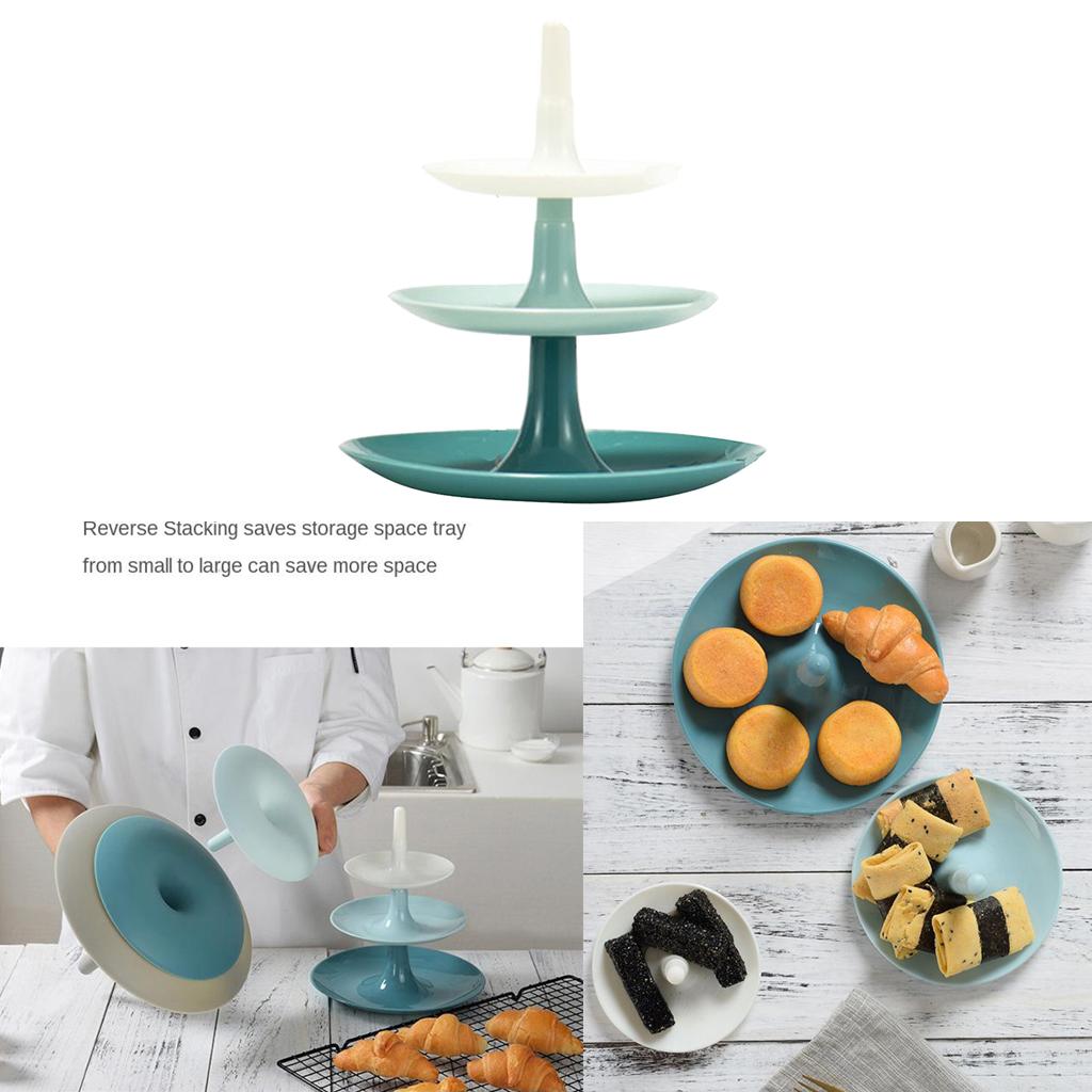 3 Tier Plastic Cake Stand, Dessert Cupcake Holder, Wedding Tea Party Serving Platter