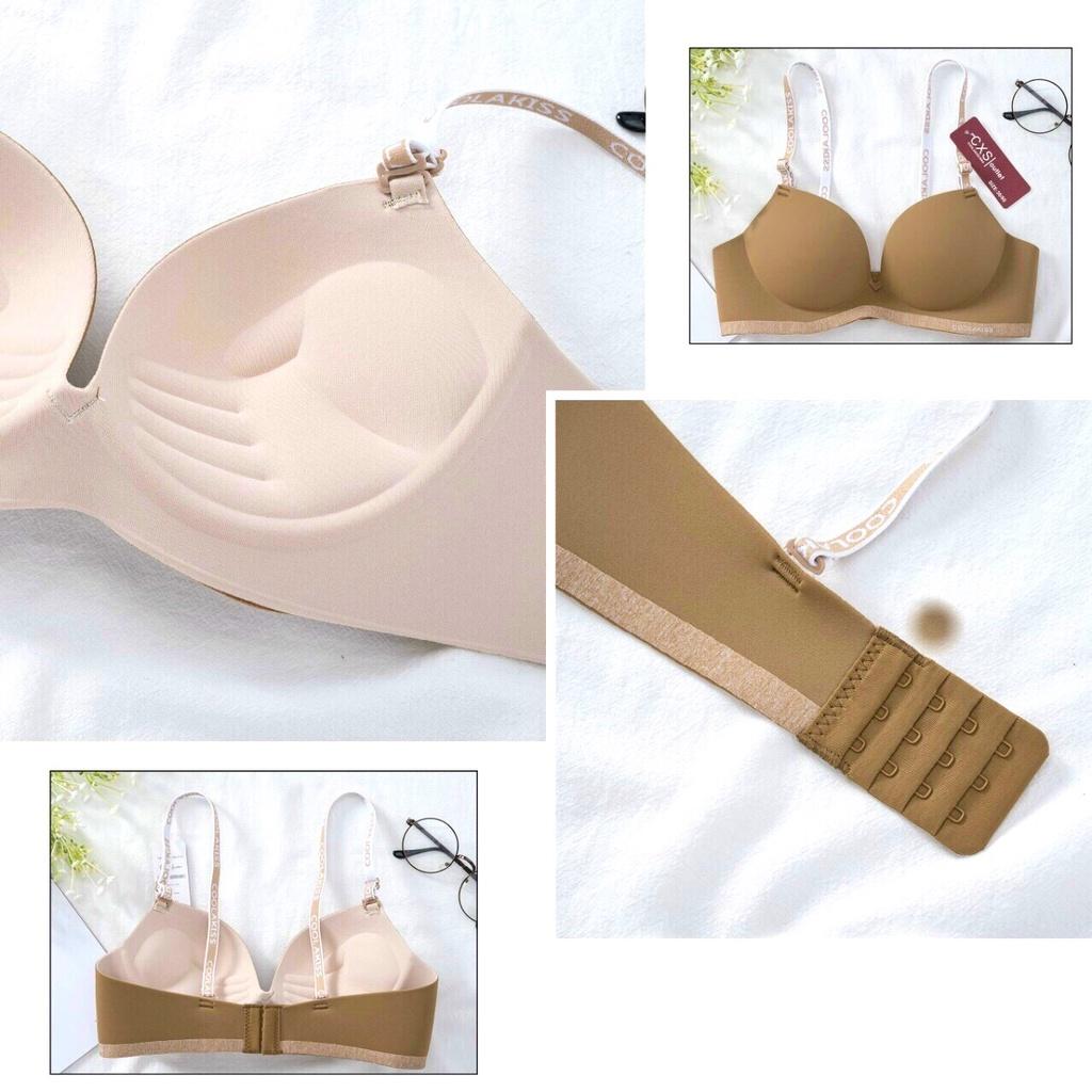 Áo Lót Nữ Su Đúc Dây Chữ Thể Thao Không Gọng Nâng Ngực Cao Cấp Đệm Bàn Tay PINKBOUTIQUE A19