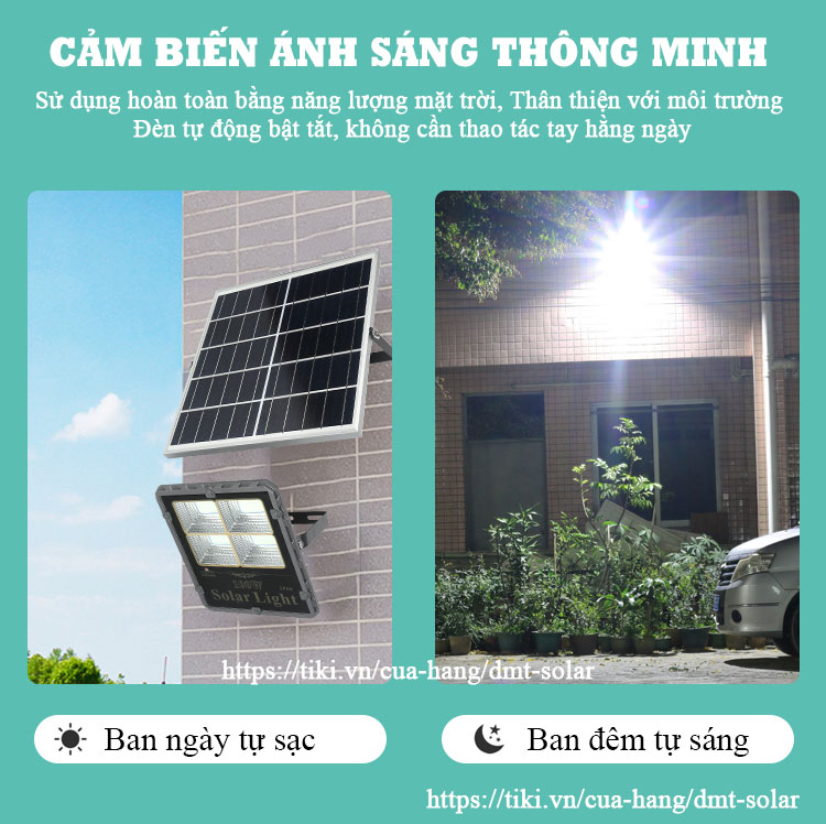 [Mẫu mới] Đèn pha năng lượng mặt trời 300W T-R300/N - 04 khoang sáng cao cấp