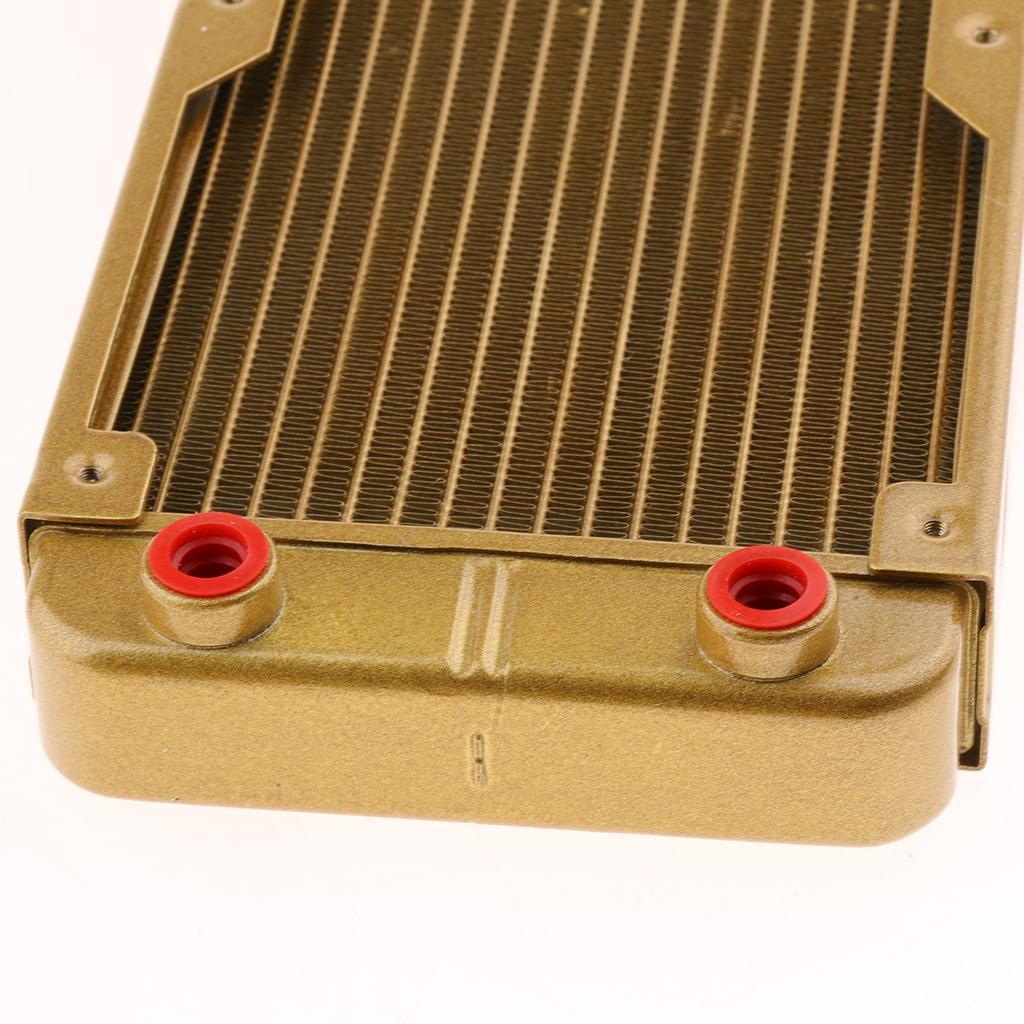 Aluminum Radiator 10Pipe Water Cooler Cooling Heatsink Heat Exchanger 360mm