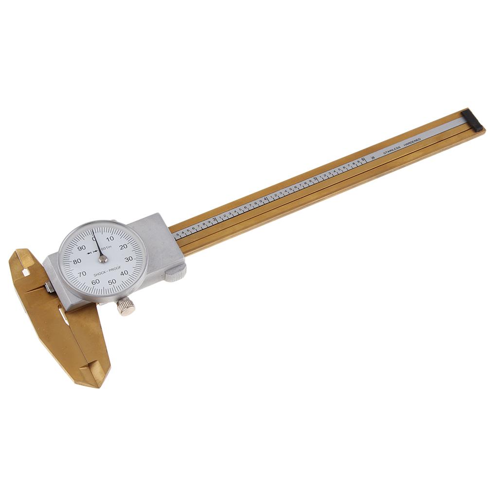 Stainless Steel Dial Caliper Vernier Gauge Micrometer Measure 0-6''