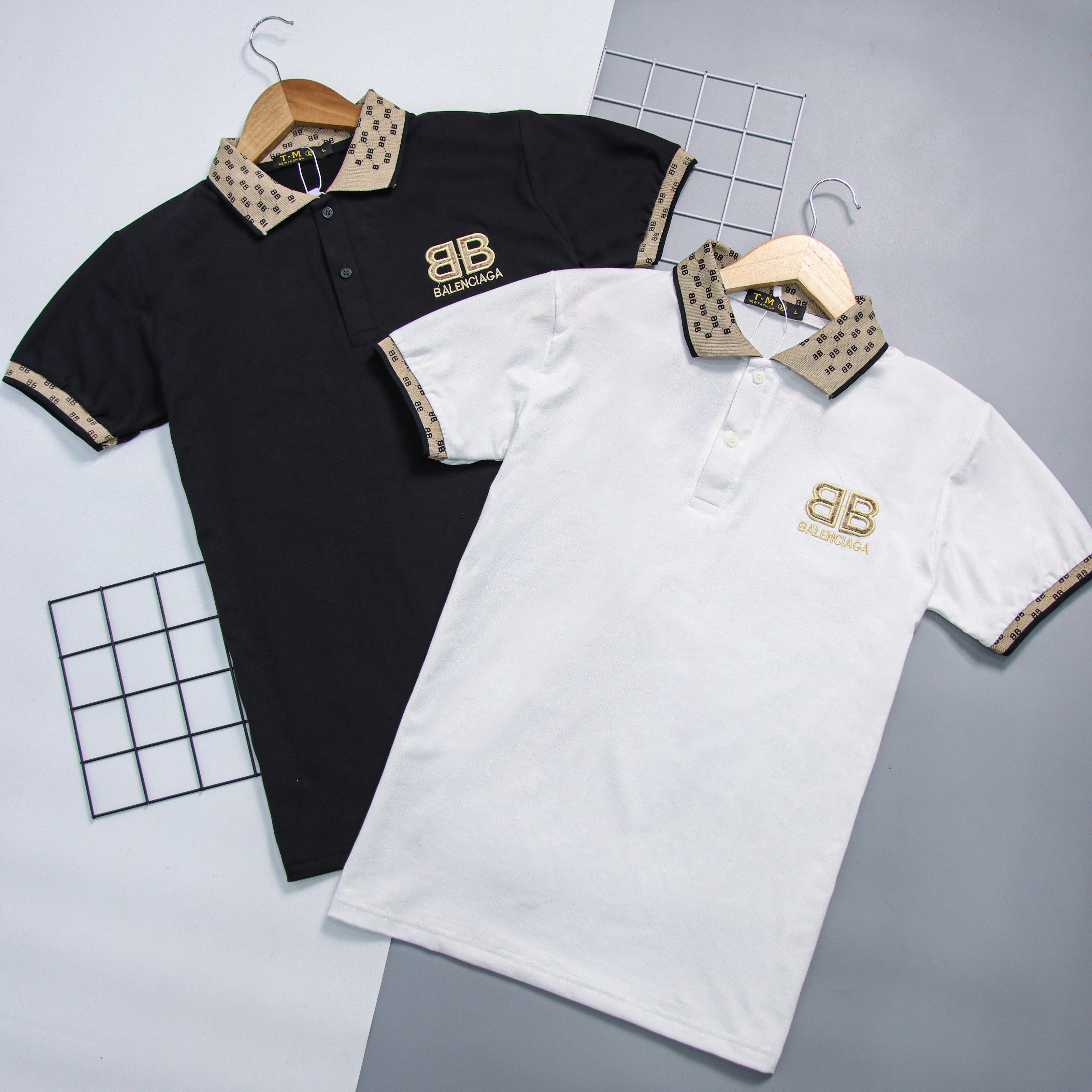Áo Thun Polo nam ngắn tay cổ bẻ viền tay và cổ thêu logo vải thun cotton 4 chiều co dãn cực kỳ sang trọng lịch lãm