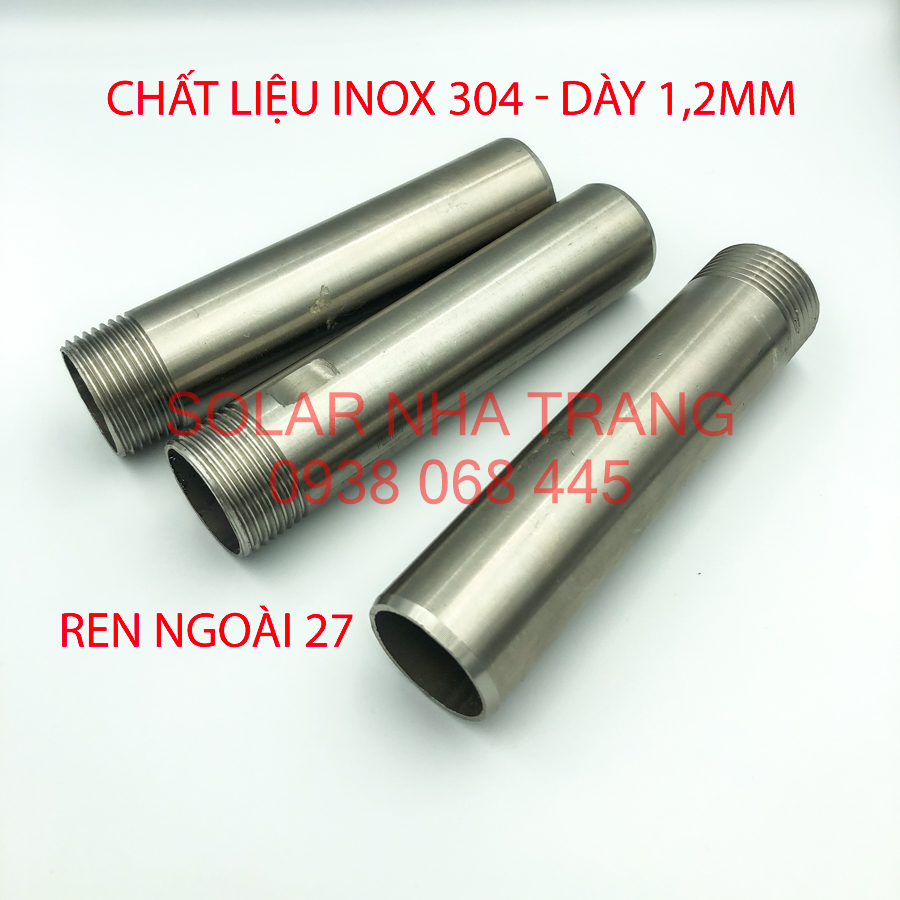 Ti 25 inox 304 cho máy nước nóng năng lượng mặt trời