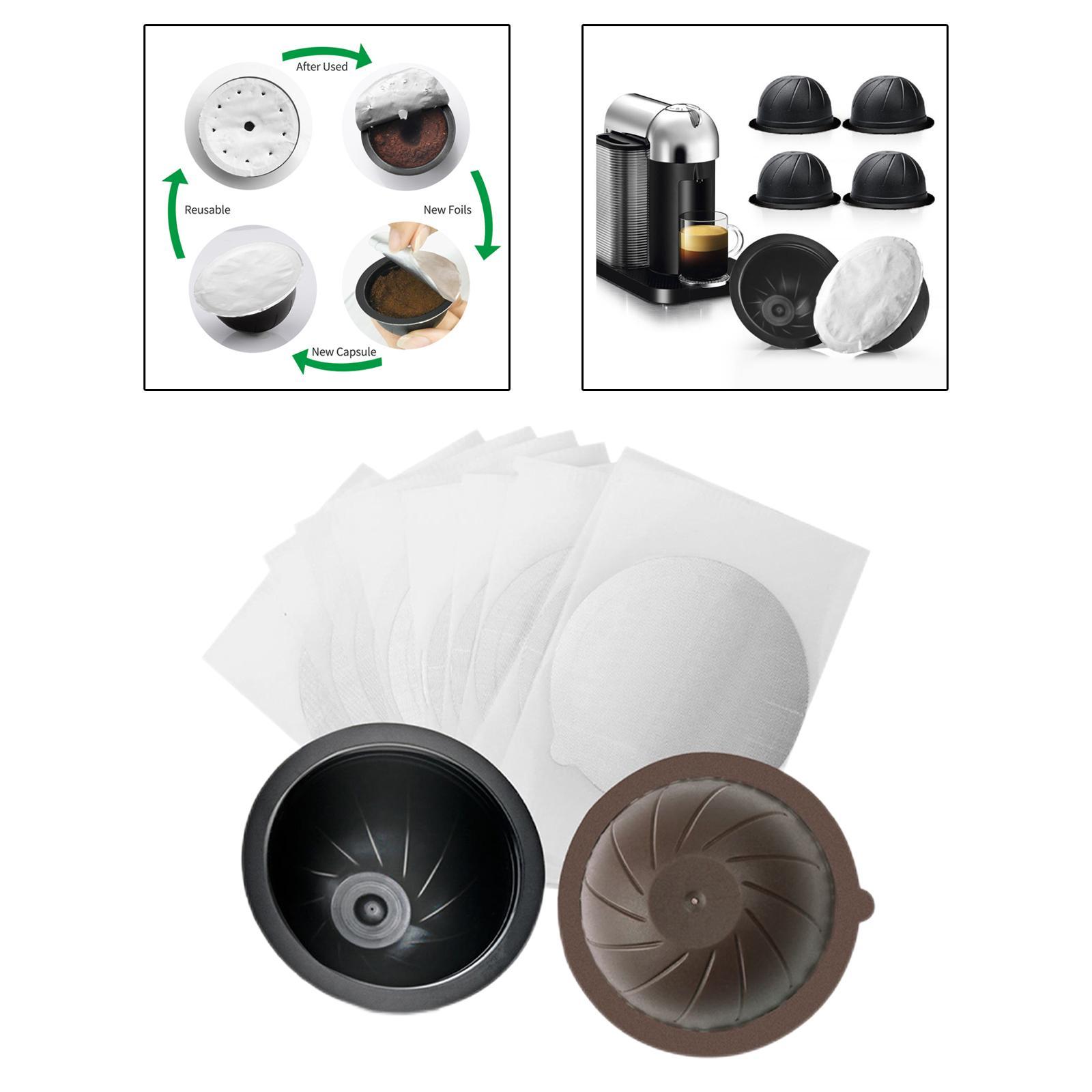 Refillable Coffee Capsule Filter Cup with Aluminum Foil Seals Coffee Maker