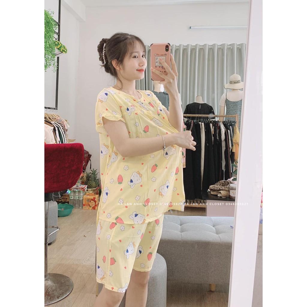 Bộ đồ bầu mặc trước và sau sinh hình xinh xắn, phong cách Hàn Quốc, Mặc là Mê