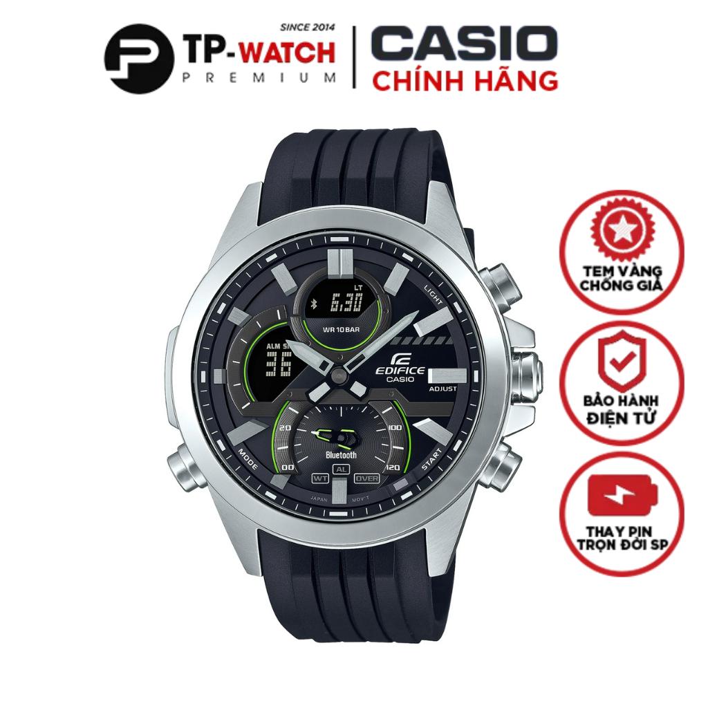 Đồng Hồ Nam Dây Nhựa Casio Edifice ECB-30P-1A Chính Hãng - ECB-30P-1ADF Bluetooth