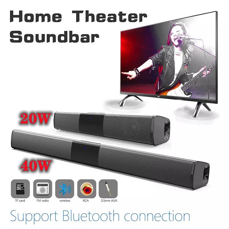 40W Loa Bluetooth Rạp Hát Tại Nhà Loa Siêu Trầm Điều Khiển Từ Xa Hồng Ngoại Tivi Soundbar Di Động Đài Echo Treo Tường Khuếch Đại Trung Tâm Âm Nhạc Color: BS28A