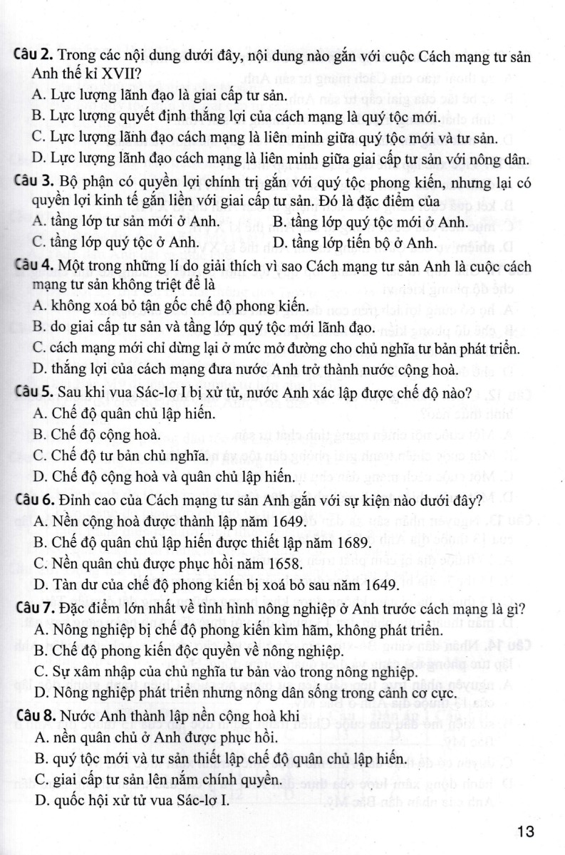 TƯ LIỆU DẠY - HỌC LỊCH SỬ 8
