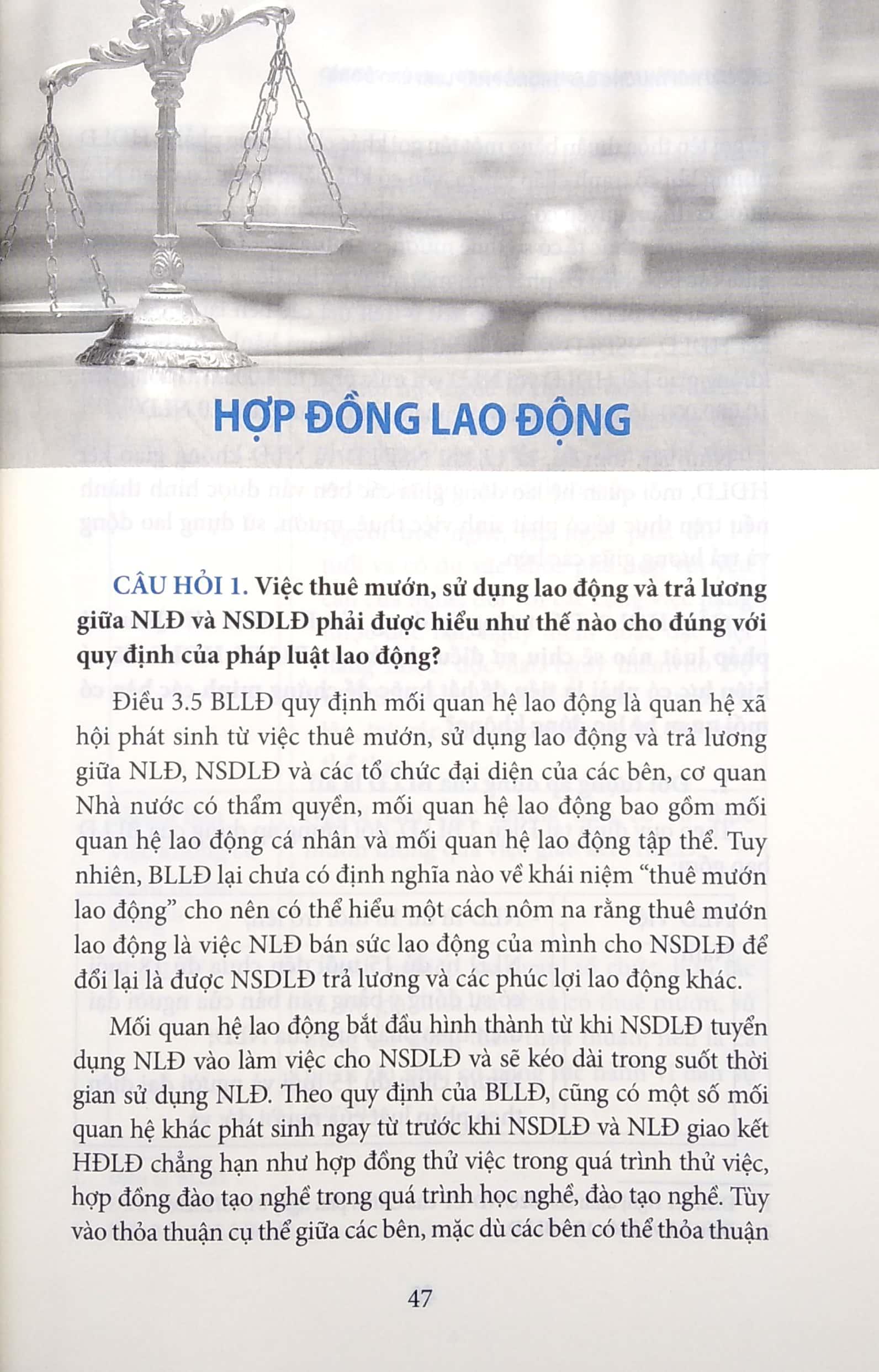 Các Câu Hỏi Thường Gặp Trong Pháp Luật Lao Động (Tái Bản 2021)