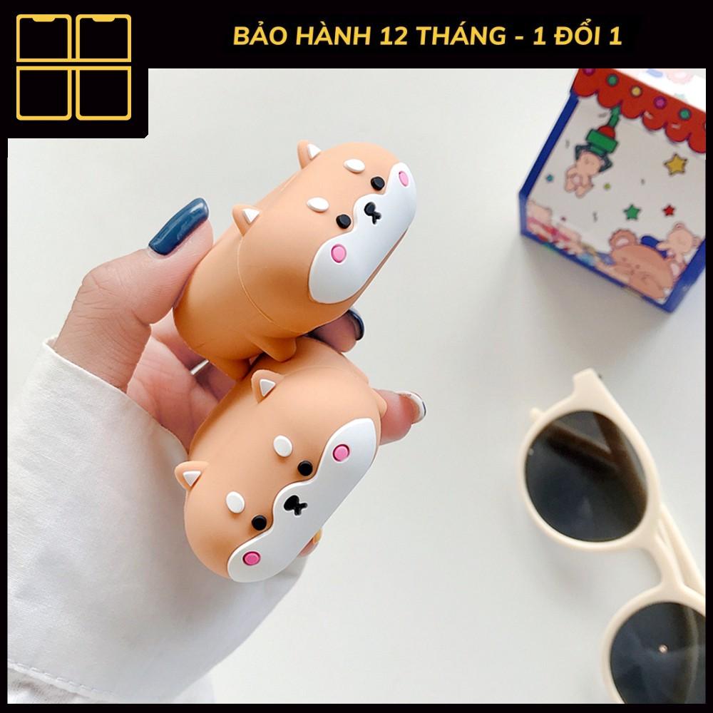 Vỏ Ốp Dành Cho Airpod Case 1/2/Pro chống va đập, ốp Dành Cho airpod siêu dễ thương Shiba Inu