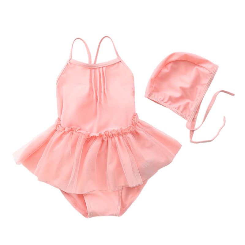 Bikini đồ bơi dây 1 mảnh chân váy tu tu cho bé cực xinh