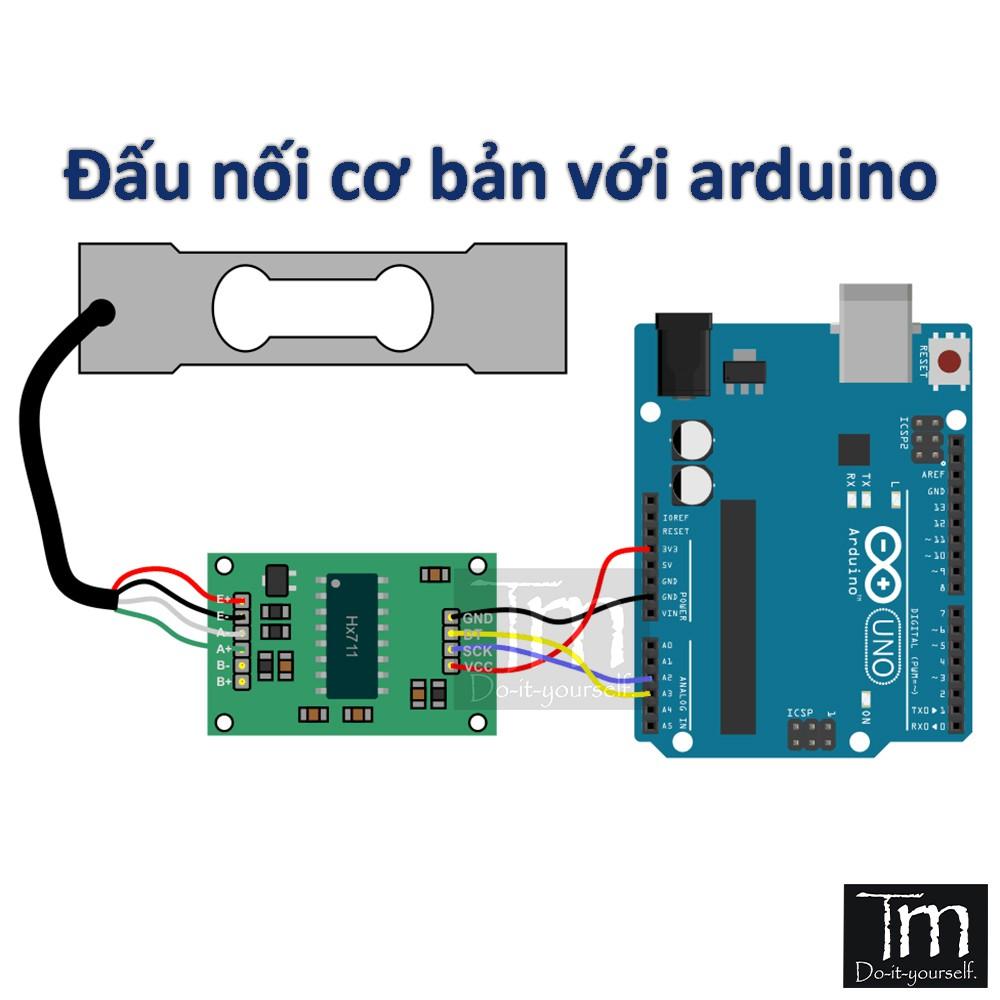 Cảm Biến Loadcell 1/5/10/20Kg Kèm Modul HX711 ADC 24bit