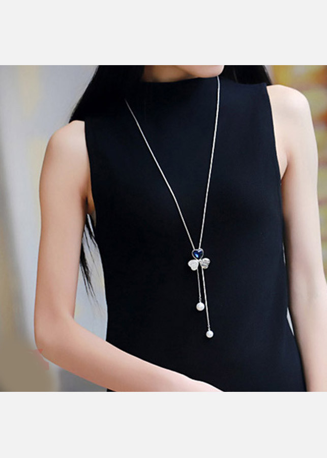 Dây chuyền dài cỏ 3 lá Lucky BH3002
