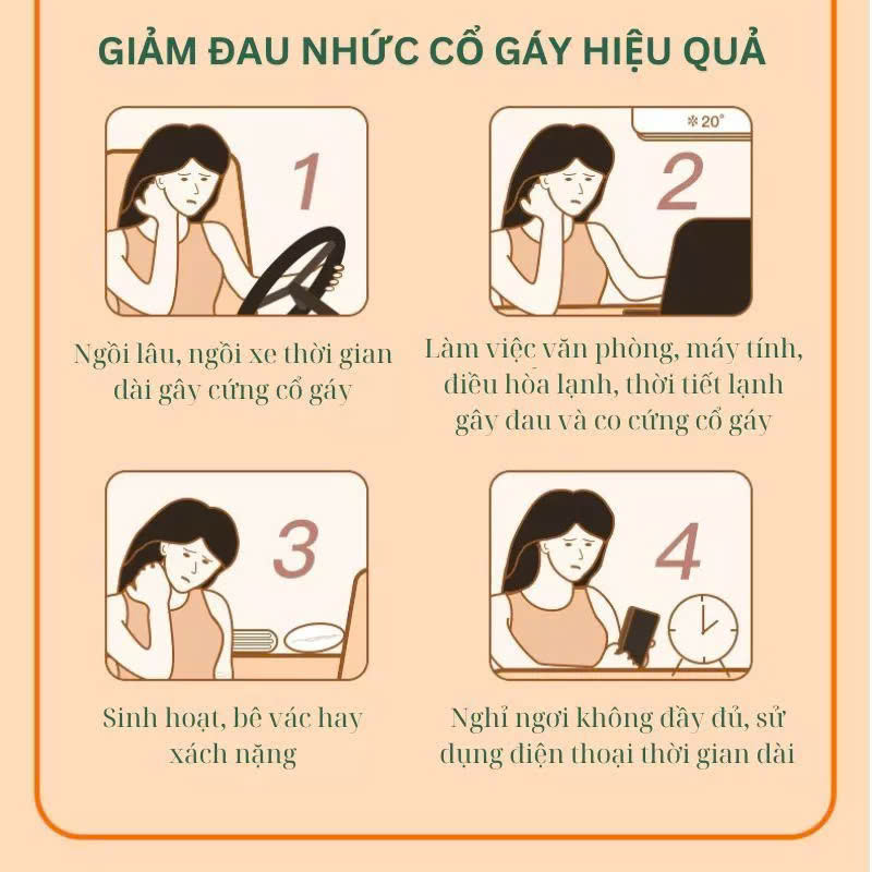 COMBO 2 Đai Dán Nóng Chườm Cổ Vai Gáy Hamart Xông Hơi Nhiệt Giảm Đau Thư Giãn Cổ Vai Gáy Hiệu Quả