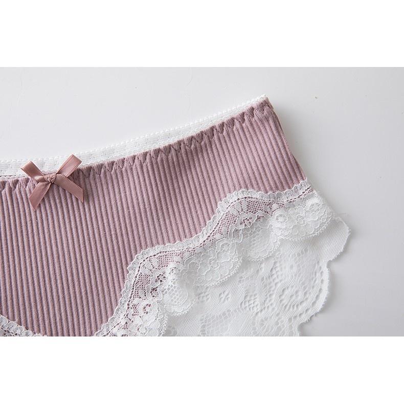 Quần Lót Nữ Cotton Sợi Dọc Thời Trang Nhật Ngang Eo . Hàng Loại Đẹp.