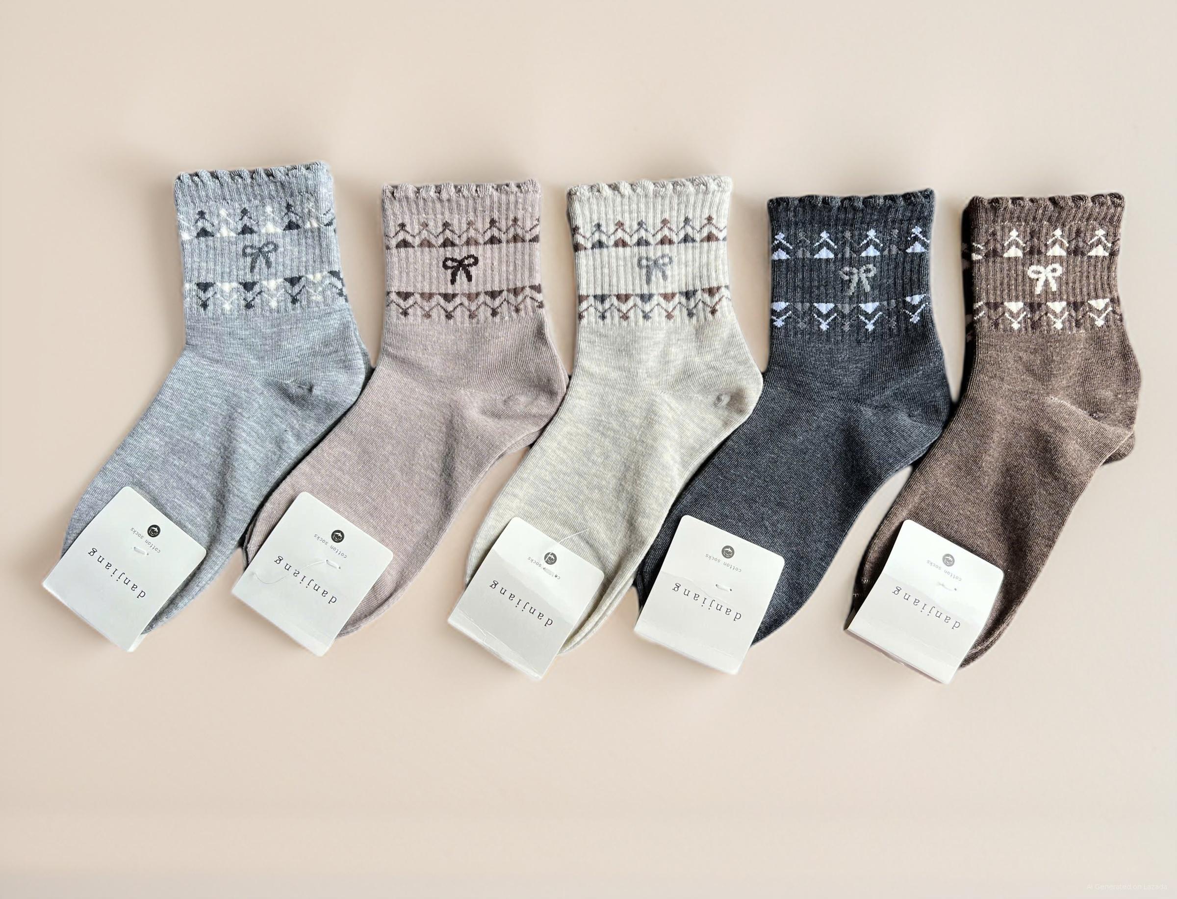 SET 5 ĐÔI TẤT VỚ NỮ CAO CỔ MÃ 25 DÀNH CHO NỮ