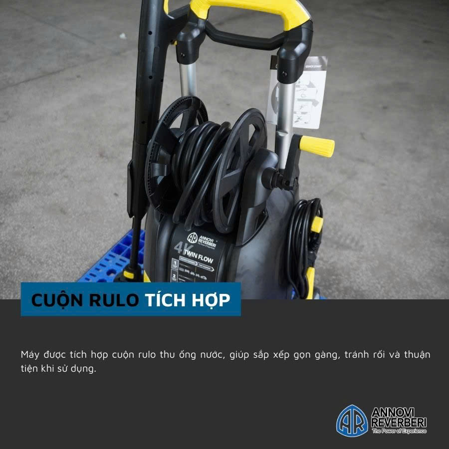 Máy xịt rửa xe cao áp 2500W - 150bar Annovi Reverberi 4K TWIN FLOW – Hàng chính hãng