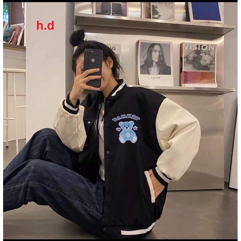 Áo bomber gấu xanh Takkep HD6