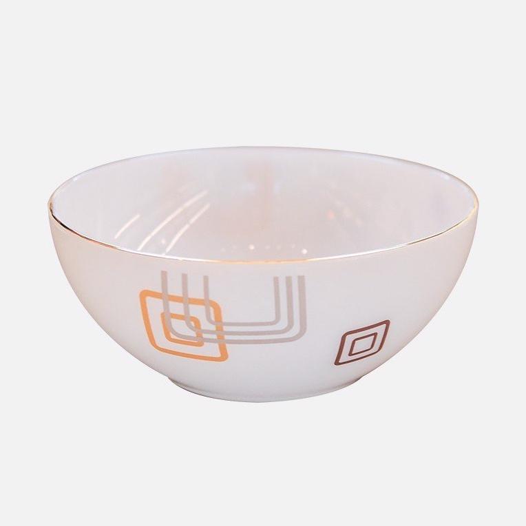 Tô canh thủy tinh ngọc USA Homeset dáng bầu các mẫu hoa văn
