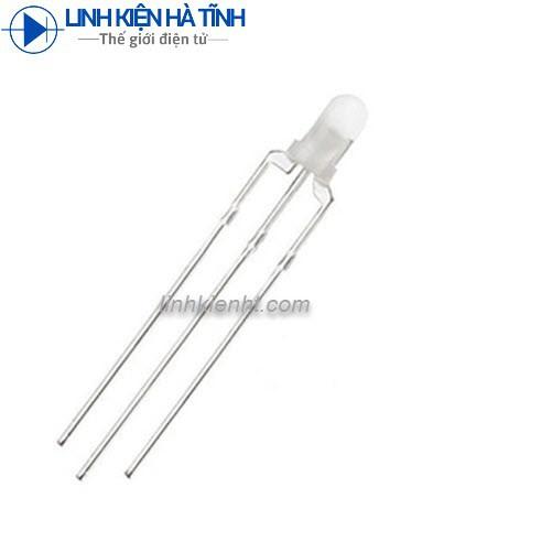 Combo 5 LED 3 CHÂN 3mm sáng đỏ và xanh