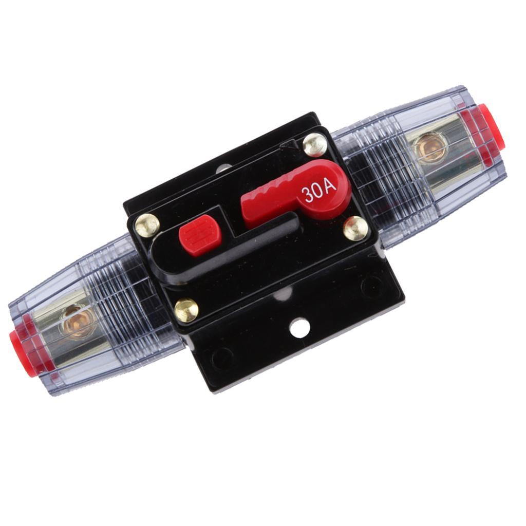 3x Manual Reset Circuit Breaker Auto Boat Tester Reset Switch Fuse Holder