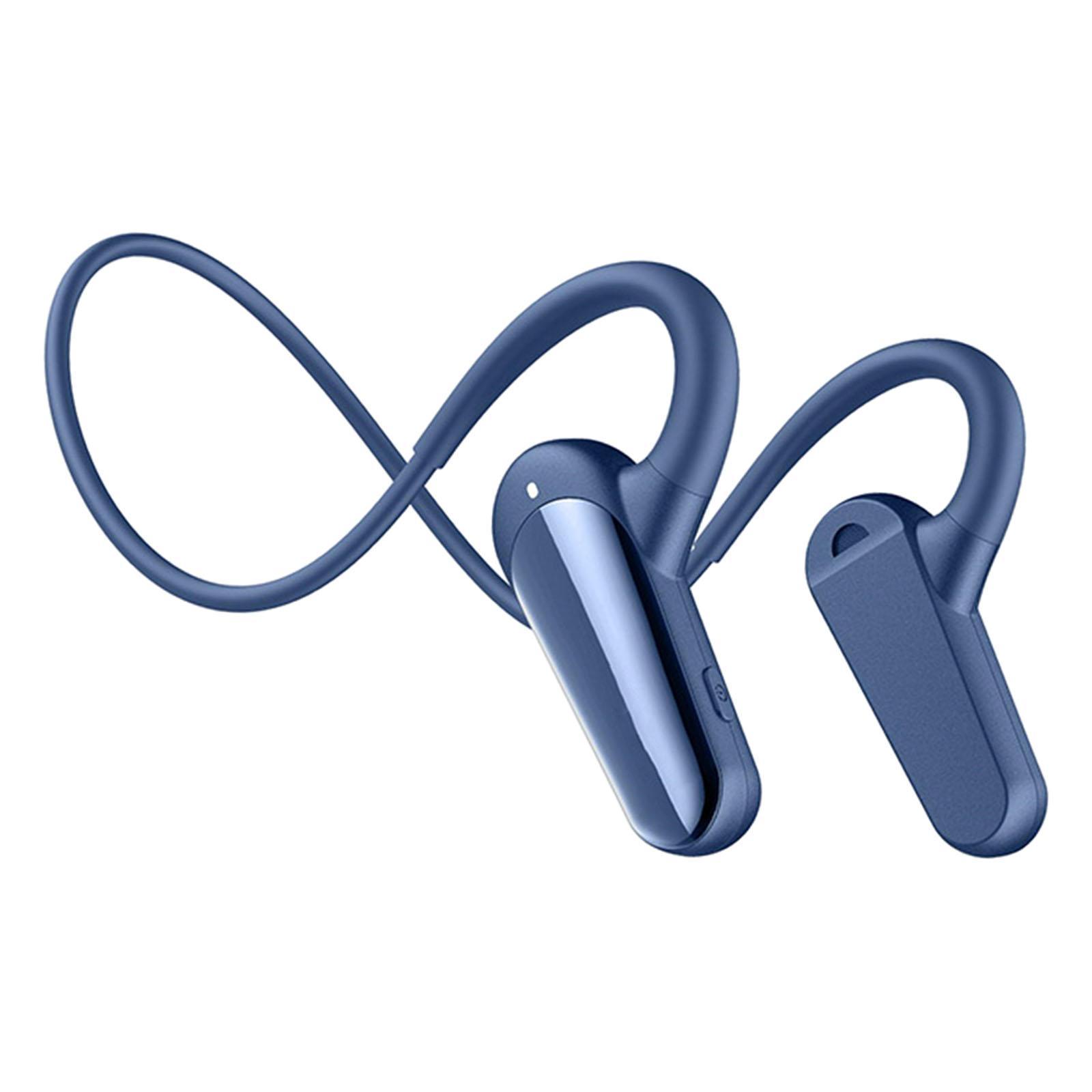 Air Conduction Headset Sweat Resistant Lightweight Open Ear Hands Free Call Stereo Bluetooth 5.0 Headphone for Running Meeting Built-in Mic