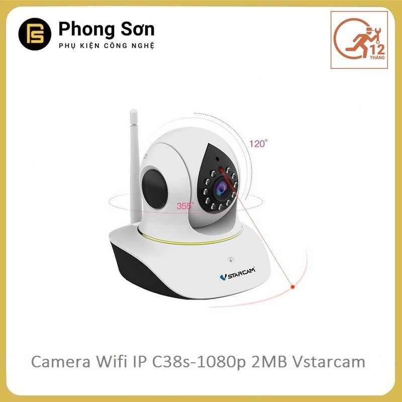 Camera wifi ip trong nhà C38s 1080p 2MB Vstarcam - Hàng Chính hãng