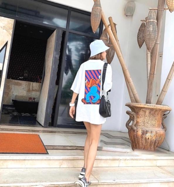 Áo thun from rộng dấu quần