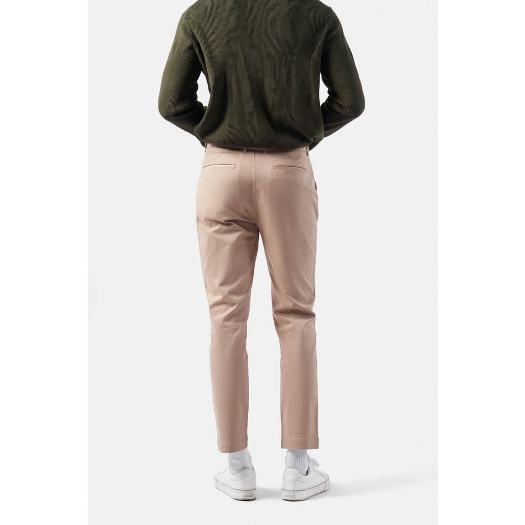 QUẦN KAKI NAM TWILL TRƠN FORM SLIM CROP - 10F22PCA023 | LASTORE MENSWEAR