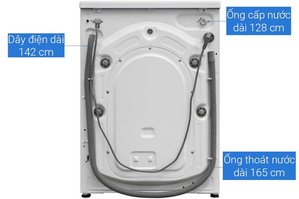 Máy giặt Beko Inverter 8 kg WCV10649XWST - Hàng Chính Hãng - Giao HCM và 1 số tỉnh thành