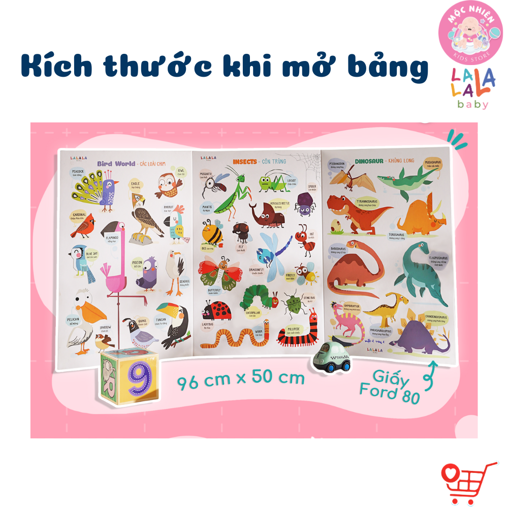 Bảng gấp thông thái - My First Learning chart (Dành cho bé từ 1 tuổi) - Lalala Baby