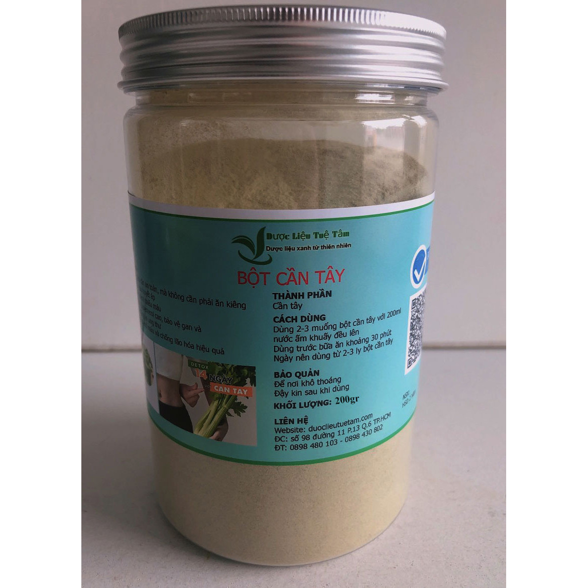Bột cần tây nguyên chất sấy lạnh