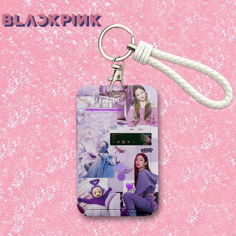 Tmdbyx Bao Đựng Thẻ Học Sinh Màu Đen In Hình Nhóm Nhạc BlackPink