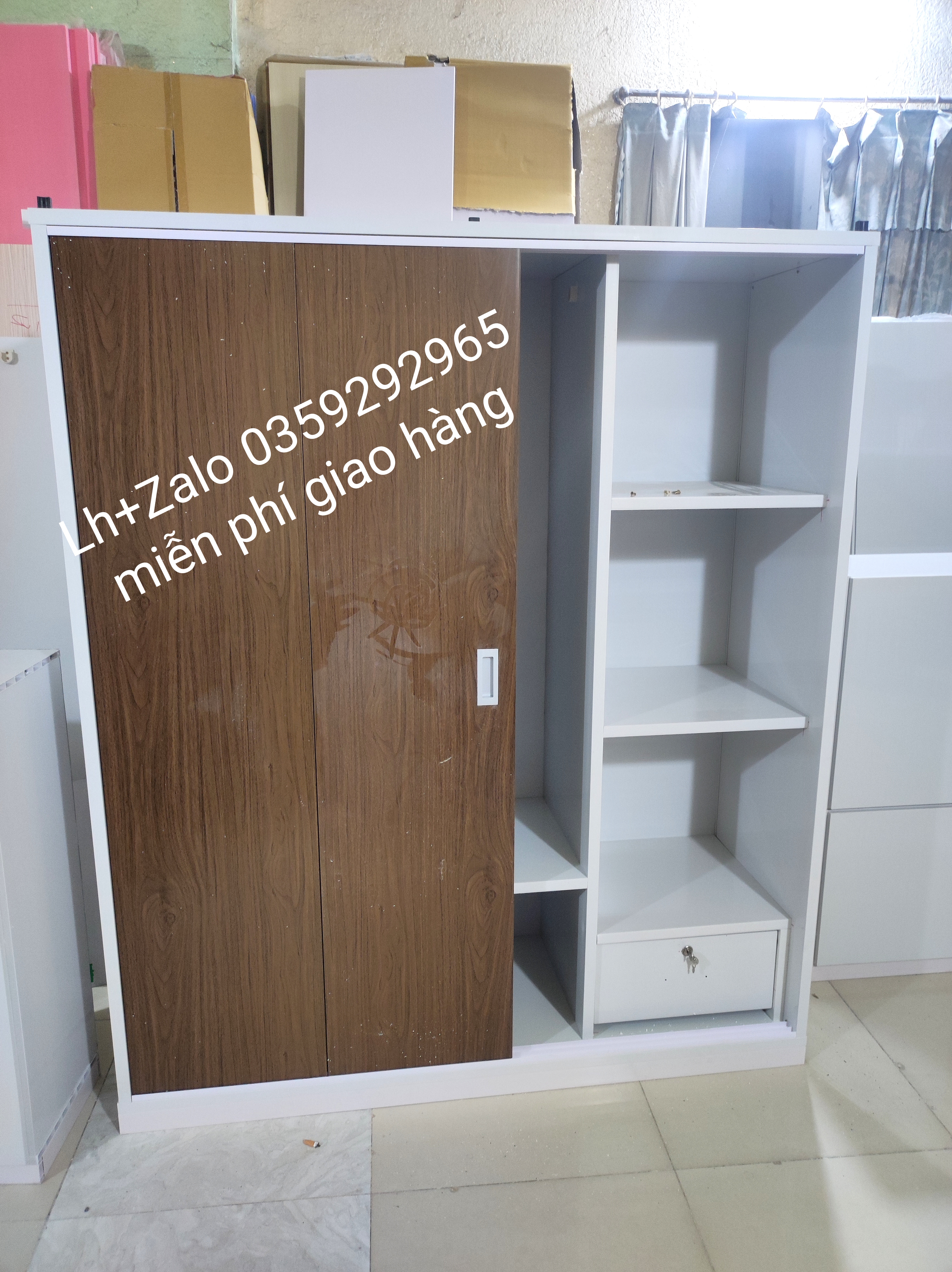 Tủ nhựa đài Loan 4 cánh cửa lùa